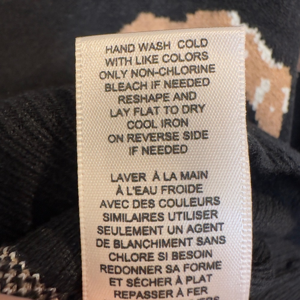 Catherine Malandrino Womens Horse Intarsia Crewneck Sweater Black Small NEW - Picture 4 of 9